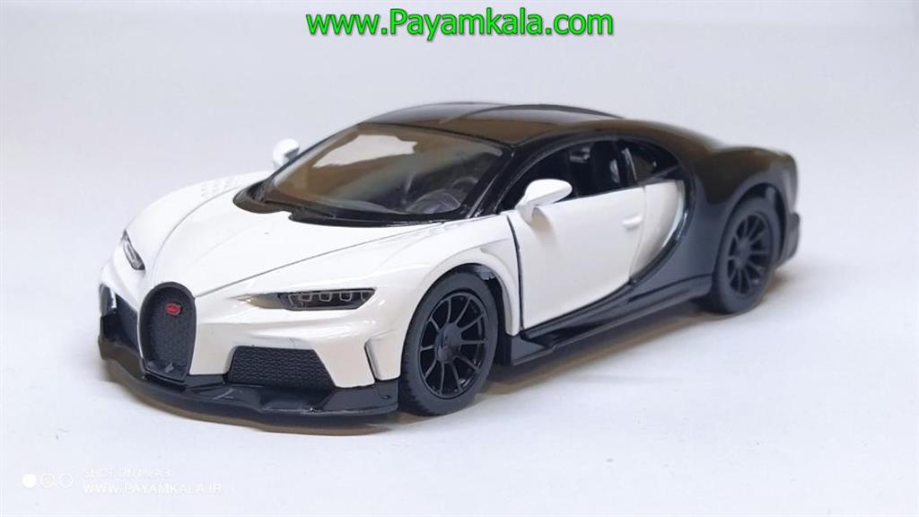 ماکت بوگاتی شیرون کینزمارت (BUGATTI CHIRON KINSMART) سفید